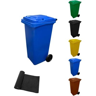 Jardin202 120 l Contenedor de reciclaje azul - Basura Jardin202 120 l Contenedor de reciclaje azul - Basura
