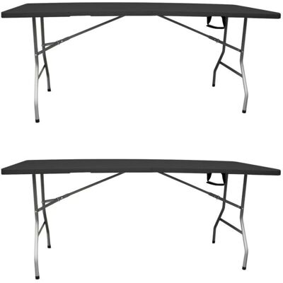 JARDIN202 - Mesa Plegable Rectangular - Blanca - 180x70x74cm - Mesa dobrável JARDIN202 - Mesa Plegable Rectangular - Blanca - 180x70x74cm - Mesa dobrável