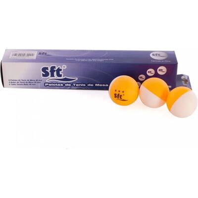 Softee Bicolore Tafeltennisballen - 6 stuks Softee Bicolore Tafeltennisballen - 6 stuks