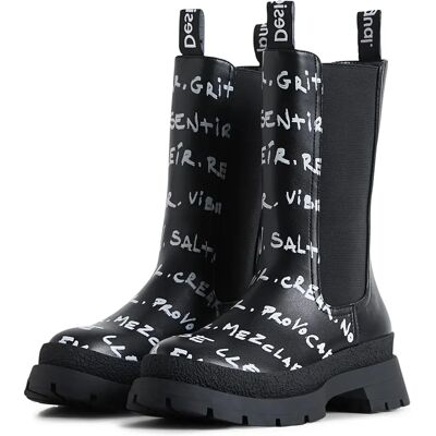 Desigual Stivaletti Chelsea con Lettere Nere - ankle boots Desigual Stivaletti Chelsea con Lettere Nere - ankle boots