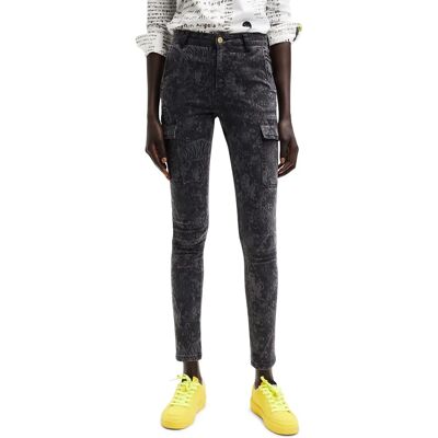 Desigual Dames Nauwsluitende Zwarte Jeans - Jeans Desigual Dames Nauwsluitende Zwarte Jeans - Jeans