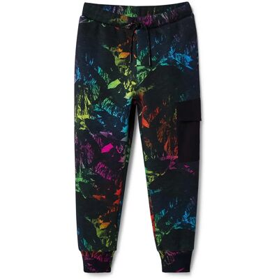 Tepláky Desigual Adam - Chlapci - Černá - Regularní - Abstraktní Vzor Tepláky Desigual Adam - Chlapci - Černá - Regularní - Abstraktní Vzor