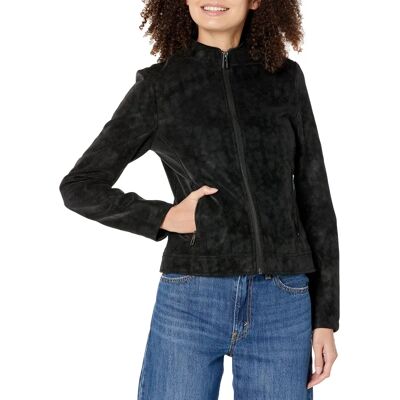 Veste motard effet daim noir de Desigual - Veste Veste motard effet daim noir de Desigual - Veste