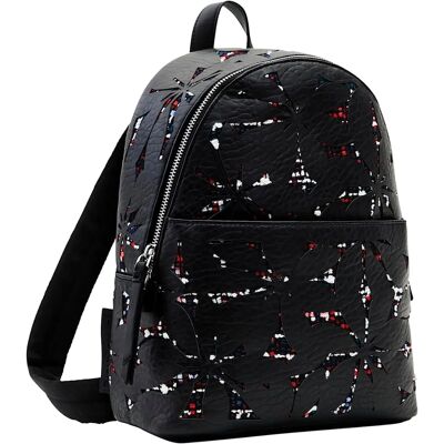 Desigual Schwarzer Rucksack mit Kontrastdetails - Rucksack Desigual Schwarzer Rucksack mit Kontrastdetails - Rucksack