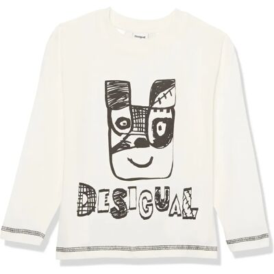 T-shirt blanc pour garçon Desigual - Art animal - T-shirt T-shirt blanc pour garçon Desigual - Art animal - T-shirt