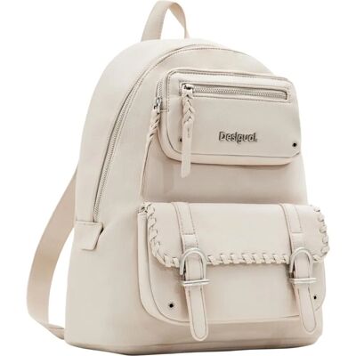 Desigual Omnia Rucksack - Beige - Laptop 38cm - Rucksack Desigual Omnia Rucksack - Beige - Laptop 38cm - Rucksack