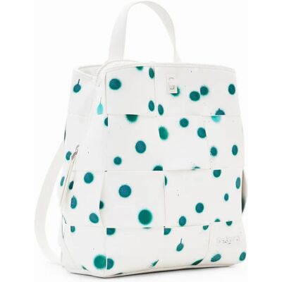 Sac à Dos à Pois Blancs de Desigual - Décontracté, Réglable, Plusieurs Compartiments Sac à Dos à Pois Blancs de Desigual - Décontracté, Réglable, Plusieurs Compartiments