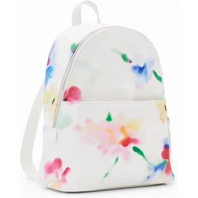 Sac à dos floral aquarelle blanc Desigual - Décontracté - Polyester Sac à dos floral aquarelle blanc Desigual - Décontracté - Polyester