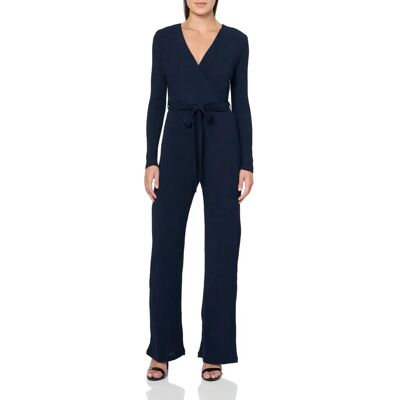 Desigual Leeds Mono Mujer Azul Oscuro Cuello en V Manga Larga - jumpsuit Desigual Leeds Mono Mujer Azul Oscuro Cuello en V Manga Larga - jumpsuit