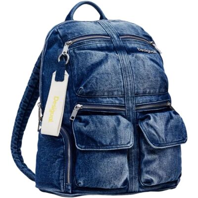 Zaino Desigual Blu con Multiple Tasche - Zaino Zaino Desigual Blu con Multiple Tasche - Zaino