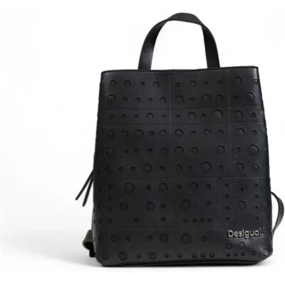 Mochila de cuero negro de Desigual - Casual, Poliuretano Mochila de cuero negro de Desigual - Casual, Poliuretano