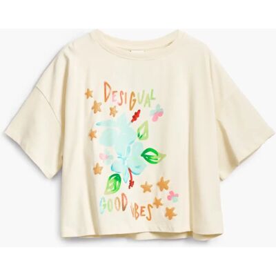 T-shirt blanc à imprimé floral Desigual - T-shirt T-shirt blanc à imprimé floral Desigual - T-shirt