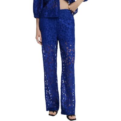 Desigual XS Niebieskie Spodnie - Spodnie Desigual XS Niebieskie Spodnie - Spodnie
