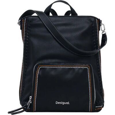 Desigual Pretoria Trama Rucksack - Damen Schwarz Reisebegleiter Desigual Pretoria Trama Rucksack - Damen Schwarz Reisebegleiter