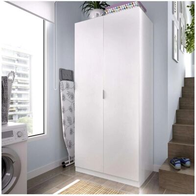 Armario Sabiote Blanco de DKT - 2 Puertas, 184cm Armario Sabiote Blanco de DKT - 2 Puertas, 184cm