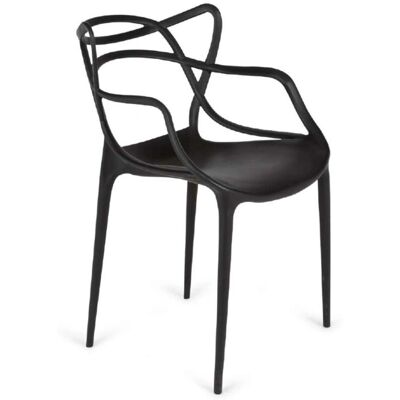 IMPT-HOME-DESIGN - Pack 4 shells de polipropileno - Negro - Polipropileno - Chairs IMPT-HOME-DESIGN - Pack 4 shells de polipropileno - Negro - Polipropileno - Chairs