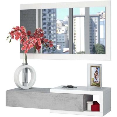 FRS Zoe Mueble recibidor gris cemento - Mueble FRS Zoe Mueble recibidor gris cemento - Mueble