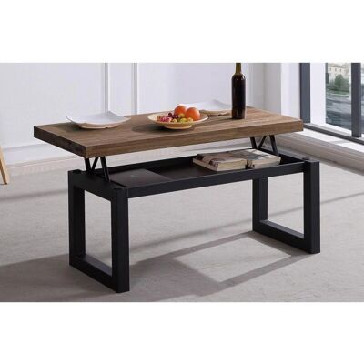 Mesa de centro Loft Adec - Estilo industrial moderno madera y metal Mesa de centro Loft Adec - Estilo industrial moderno madera y metal