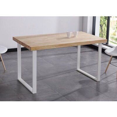 Mesa de comedor de roble natural - 140cm x 80cm x 76.5cm Mesa de comedor de roble natural - 140cm x 80cm x 76.5cm