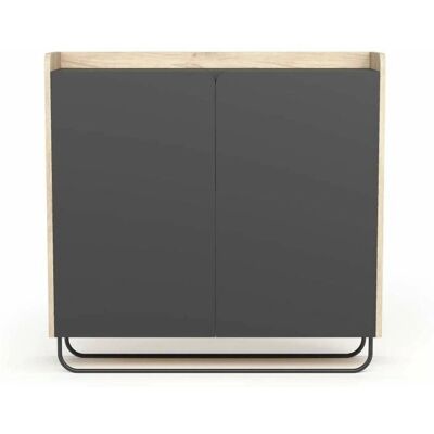 HERDASA - Palermo - Roble - Grafito - shoe cabinet HERDASA - Palermo - Roble - Grafito - shoe cabinet