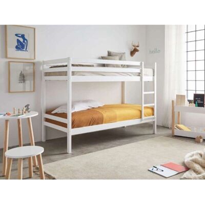 Impt-home-design Aguilar Cama litera blanca - Muebles dormitorio Impt-home-design Aguilar Cama litera blanca - Muebles dormitorio