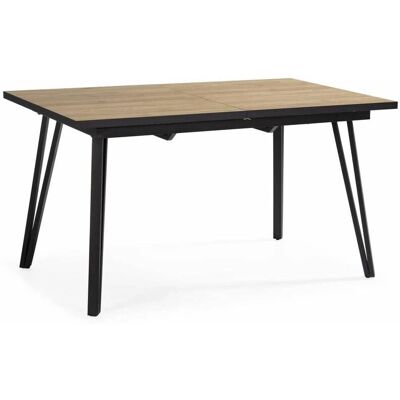 Mkric Mesa Comedor Extensible Alvaro - Rectangular - Natural/Negro Mkric Mesa Comedor Extensible Alvaro - Rectangular - Natural/Negro