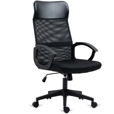 Impt-home-design Silla de oficina ergonómica respaldo alto - Negro Impt-home-design Silla de oficina ergonómica respaldo alto - Negro