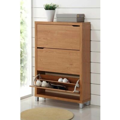 KITCLOSET - Kubox 3-door Maple - 79x119x24 cm - Zapatero KITCLOSET - Kubox 3-door Maple - 79x119x24 cm - Zapatero