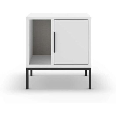 Mkric Leo Mesita de noche - 1 puerta - 1 hueco Mkric Leo Mesita de noche - 1 puerta - 1 hueco