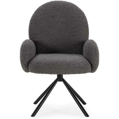 Mkric - Dama - Textil gris oscuro - 89x64x60 cm - Silla de oficina Mkric - Dama - Textil gris oscuro - 89x64x60 cm - Silla de oficina