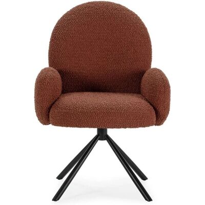 Mkric - Dama - Textil - Teja - Sillón giratorio Mkric - Dama - Textil - Teja - Sillón giratorio