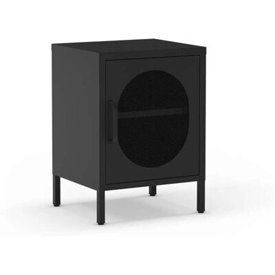 MKRIC Dora Negro Metal 60cm Mesita de Noche MKRIC Dora Negro Metal 60cm Mesita de Noche