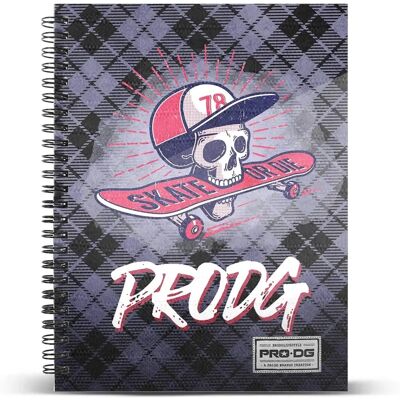 Carnet PRODG Skull A4 - 120 pages, Grille 5mm Carnet PRODG Skull A4 - 120 pages, Grille 5mm