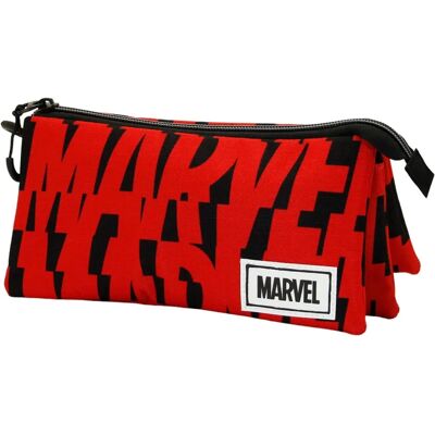 Estojo Marvel - Material Reciclado - 3 Compartimentos - BM-204344 Estojo Marvel - Material Reciclado - 3 Compartimentos - BM-204344