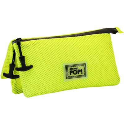 Karactermania Smart Yellow Neon Oh My Pop! Triple Pocket Pencil Case - Pencil Case Karactermania Smart Yellow Neon Oh My Pop! Triple Pocket Pencil Case - Pencil Case