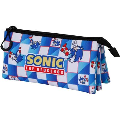 Karactermania Sonic O Hedgehog Tripla Bolso Azul - Estojo Karactermania Sonic O Hedgehog Tripla Bolso Azul - Estojo
