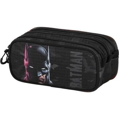 Trousse Batman Face avec 3 Compartiments - Poche Trousse Batman Face avec 3 Compartiments - Poche