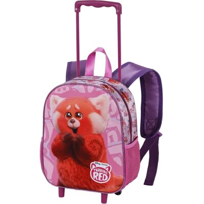 Sac à dos enfant rose avec relief et roues - Sac à dos Sac à dos enfant rose avec relief et roues - Sac à dos