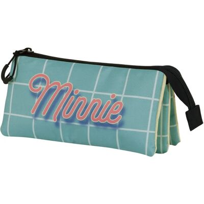 Trousse triple Minnie Vintage de Karactermania - 23x11x7cm Trousse triple Minnie Vintage de Karactermania - 23x11x7cm