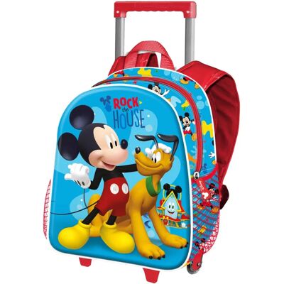 Sac à dos Mickey Mouse Rock 3D avec Roues Petit Bleu - Publicité Sac à dos Mickey Mouse Rock 3D avec Roues Petit Bleu - Publicité