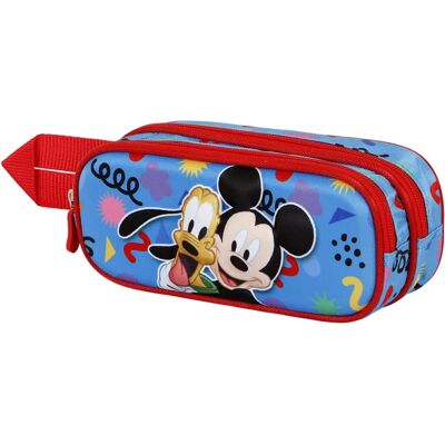 Étui Mickey Mouse Doble Bleu KARACTERMANIA - Trousse Étui Mickey Mouse Doble Bleu KARACTERMANIA - Trousse