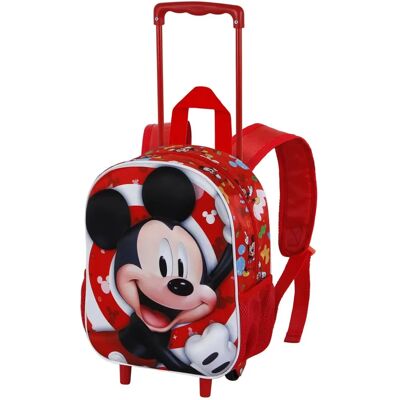 Mochila pequeña 3D con ruedas Mickey Mouse Twirl - Mochila Mochila pequeña 3D con ruedas Mickey Mouse Twirl - Mochila