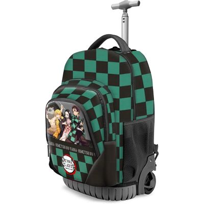 Karactermania - Sac à dos scolaire Demon Slayer Akushon - Sac à dos avec roulettes Karactermania - Sac à dos scolaire Demon Slayer Akushon - Sac à dos avec roulettes
