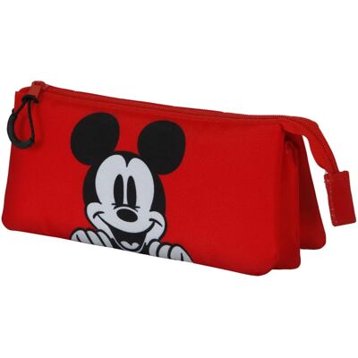 KARACTERMANIA Étui triple Mickey Mouse rouge Disney KARACTERMANIA Étui triple Mickey Mouse rouge Disney