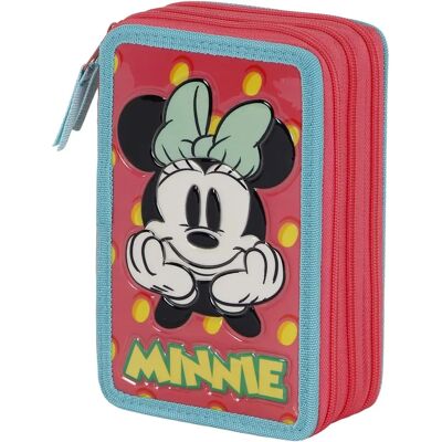 Karactermania Disney Minnie Mouse Trefaldigt Skolfodral - Skolmaterial Karactermania Disney Minnie Mouse Trefaldigt Skolfodral - Skolmaterial