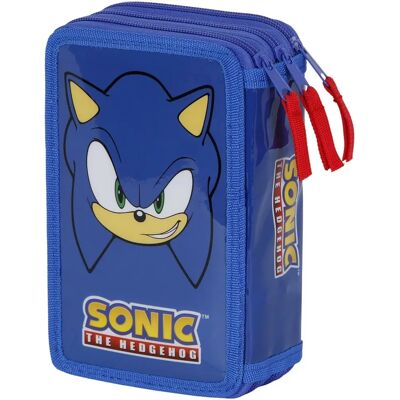 Karactermania Sonic The Hedgehog Sega Sight Filled Triple Pencil Case - Pencil Case Karactermania Sonic The Hedgehog Sega Sight Filled Triple Pencil Case - Pencil Case