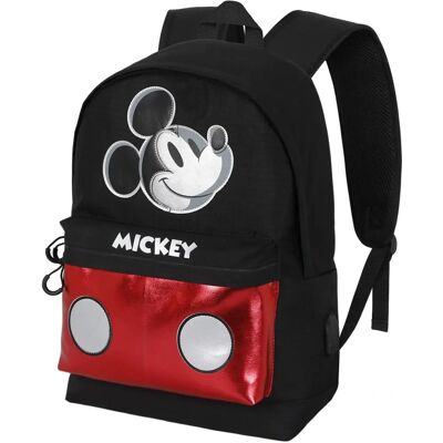 Sac à dos Mickey Disney - Argent, Noir, Urbain, USB, Trolley - Publicité Sac à dos Mickey Disney - Argent, Noir, Urbain, USB, Trolley - Publicité