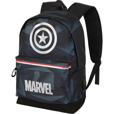 Mochila Marvel Capitão América Metal Prateado - Mochila Mochila Marvel Capitão América Metal Prateado - Mochila
