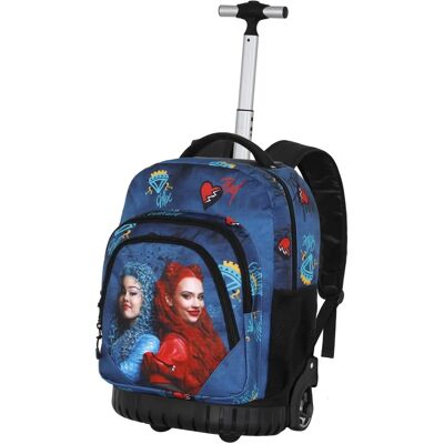 Sac à Dos Scolaire Disney Wickedly - Deux Compartiments, Roues, Multicolore Sac à Dos Scolaire Disney Wickedly - Deux Compartiments, Roues, Multicolore