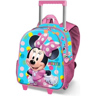 Tornister Disney Minnie Mouse - Mały z Kołami 3D Niebieski Tornister Disney Minnie Mouse - Mały z Kołami 3D Niebieski